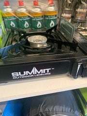 Summit Portable Camping Stove with heat deflecter